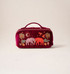 Elizabeth Scarlett Enchanted Elephant Ruby Velvet Open Flat Makeup Bag