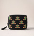 Elizabeth Scarlett Tree Frogs Charcoal Velvet Wash Bag