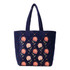 Elizabeth Scarlett Rose Navy Velvet Tote