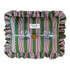 ABAHNA Bath Pillow & Cover - Pink White & Green Stripe