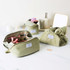 THE FLAT LAY CO. Drawstring Flat Lay Makeup Bag - Sage Green Velvet