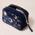 Elizabeth Scarlett Boho Mysticism Navy Velvet Makeup Bag
