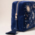 Elizabeth Scarlett Boho Mysticism Navy Velvet Wash Bag