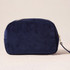 Elizabeth Scarlett Gold Palm Velvet Makeup Bag - Navy