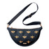 Elizabeth Scarlett Honey Bee Canvas Charcoal Crossbody Sling Bag