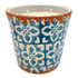 Wax Design Mosaic Ceramic Candle 12cm - Teal Blue