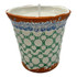 Wax Design Ceramic Provence Candle 14cm - Green & Blue