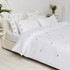 Elizabeth Scarlett Embroidered Bee Print Bedding - King Size