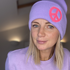 Sunday & Soul PEACE Lush Lilac & Neon Pink Beanie Hat
