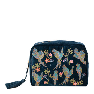 送料関税込【Elizabeth Scarlett】Velvet Wash Bag ポーチ Elizabeth Scarlett Celestial Navy Velvet Wash Bag | Bath