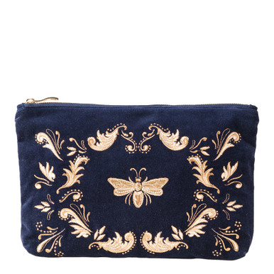 nct127 ユウタ　ヒトデ　イリチル　スターバブル　ブルー　エコバッグ Elizabeth Scarlett Provencale Bee Navy Velvet Everyday Pouch