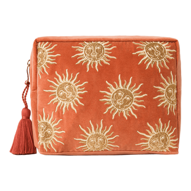 【Elizabeth Scarlett x nobody's child】SUN ウォッシュ バッグ Elizabeth Scarlett White Sun Embroidered Wash Bag