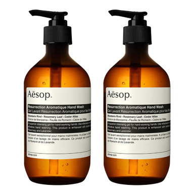 【★特価★】ウォルドーフ　Aesop Aromatic Hand Wash ２本 Aesop (Worth $74) Resurrection Hand Wash Duo | Bath & Unwind