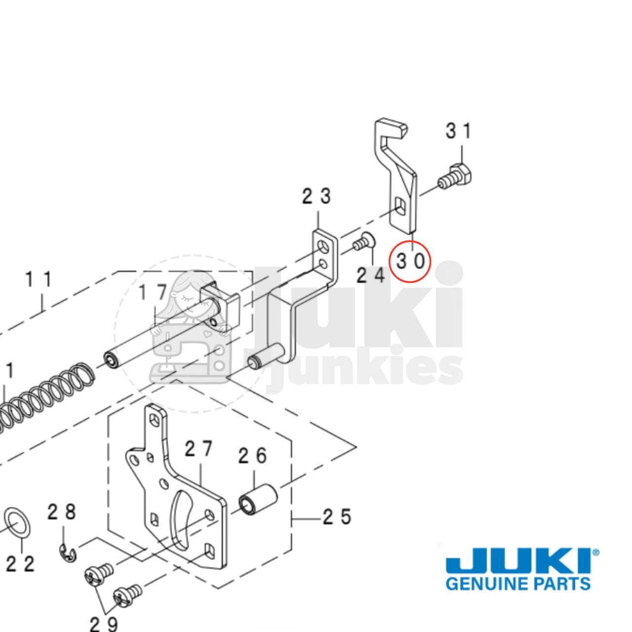 Upper Knife for Juki Sergers #40144945