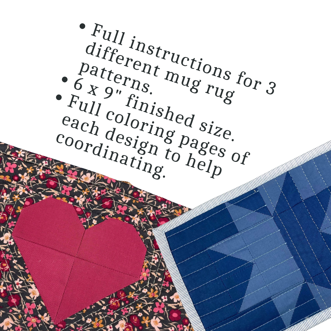 Mug Rug Patterns Pdf Modern Mug Rug Trio PDF Pattern