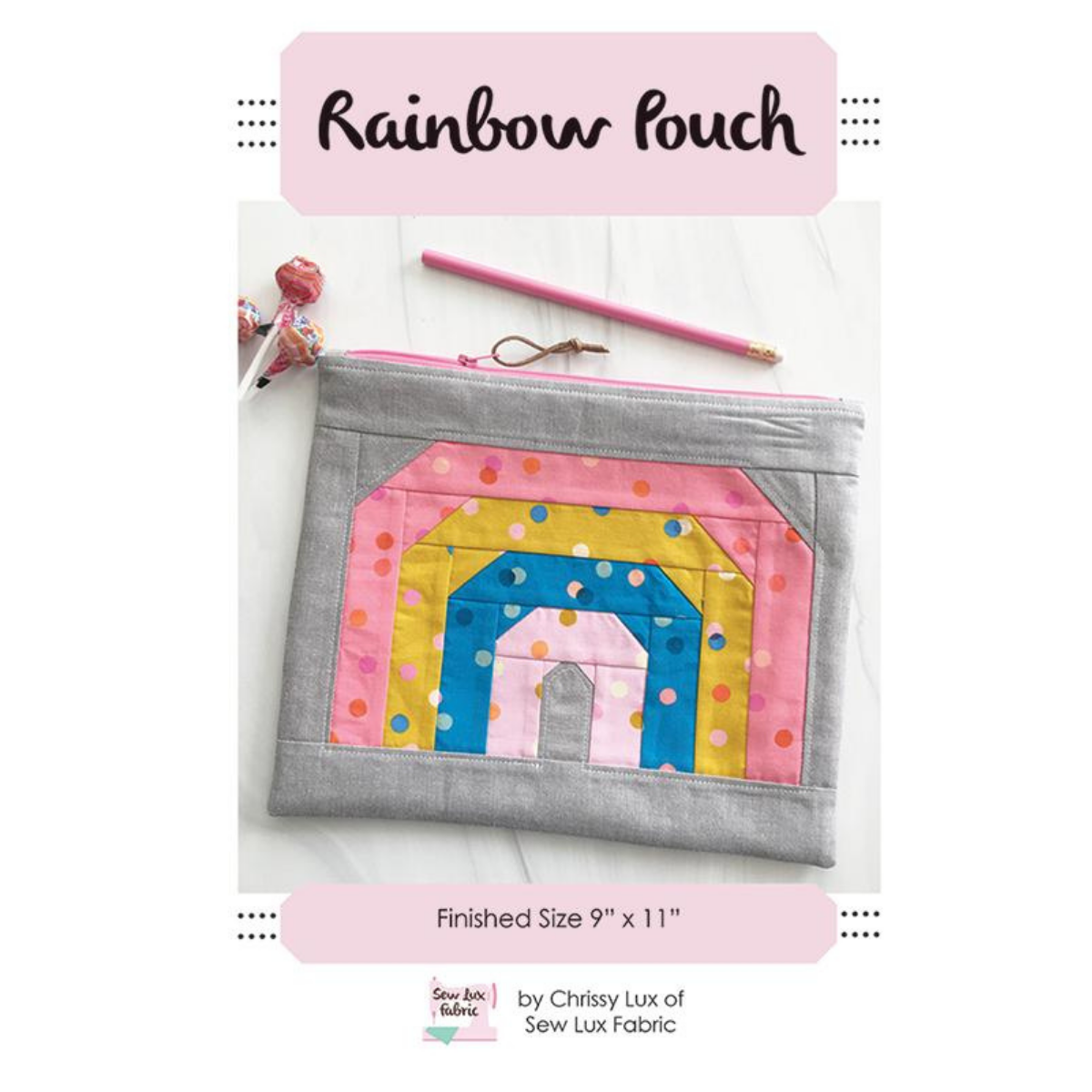 The Rainbow Pouch by Sew Lux Fabric