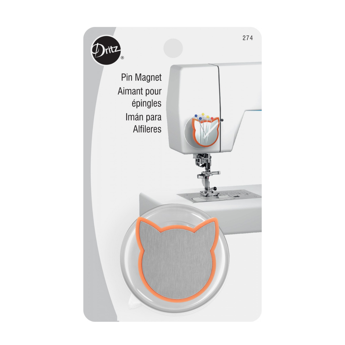 Dritz sewing machine pin magnet with suction cup