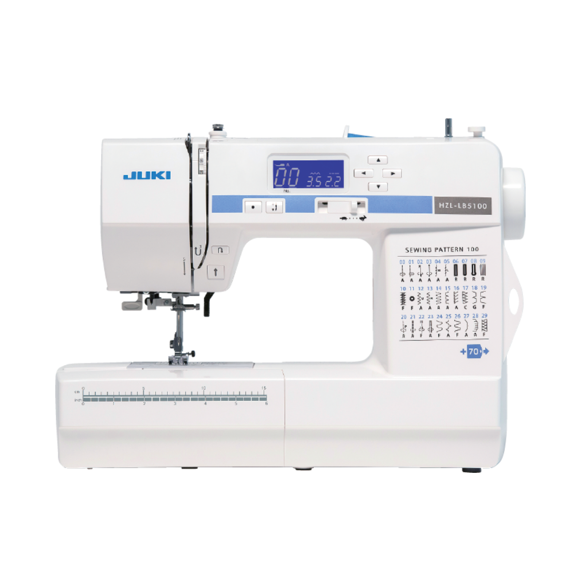 ユッキー JUKI HZL-LB5100 Computerized Compact Sewing Machine