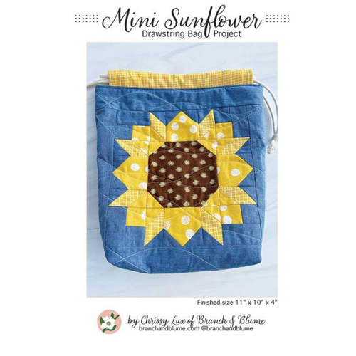 Mini Sunflower Drawstring Bag by Branch & Blume