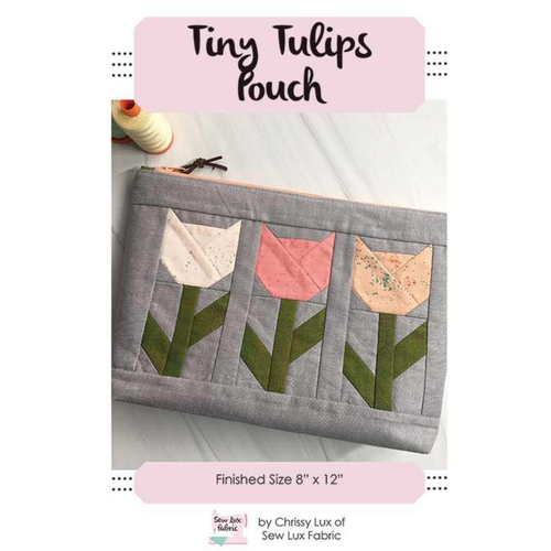 Tiny Tulips Pouch by Sew Lux Fabric