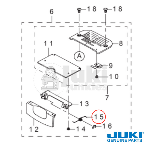 Needle Plate Assembly Spring #A1118E98Z00
