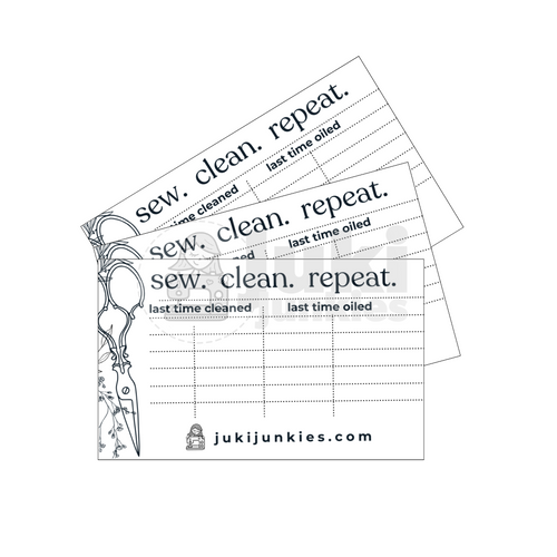 Juki Junkies Maintenance Tracker 3pc Sticker Set