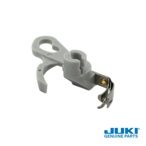 close up of needle threader for juki computerized sewing machines.