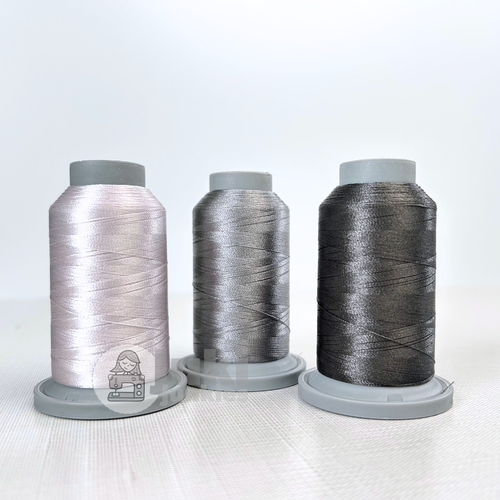 Shades of Bone, Fog, Storm in Glide 40w mini spools of 1100yd spools