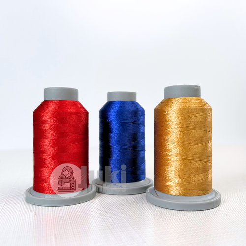 Shades of Sultry, Empire, Military Gold in Glide 40wt. mini spools of 1100yd spools