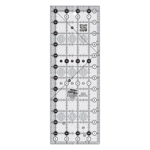 Overview of 4 1/2" x 12 1/2" Rectangle Ruler