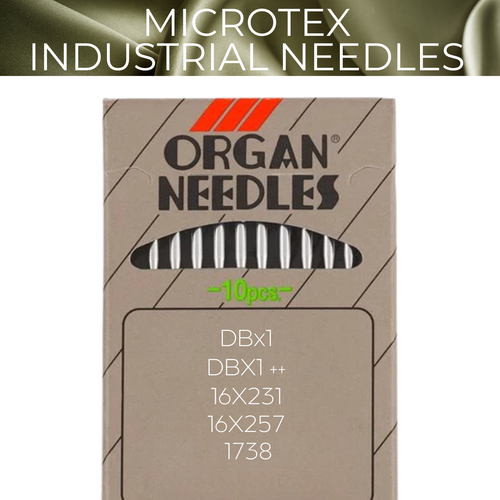 Organ 16x257 (DBX1) Microtex Industrial Needles 10 Pack