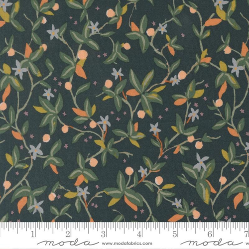 Midnight Vines - Peachy Yardage