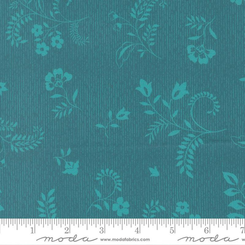 Boho Flowers Peacock - Parlor Yardage