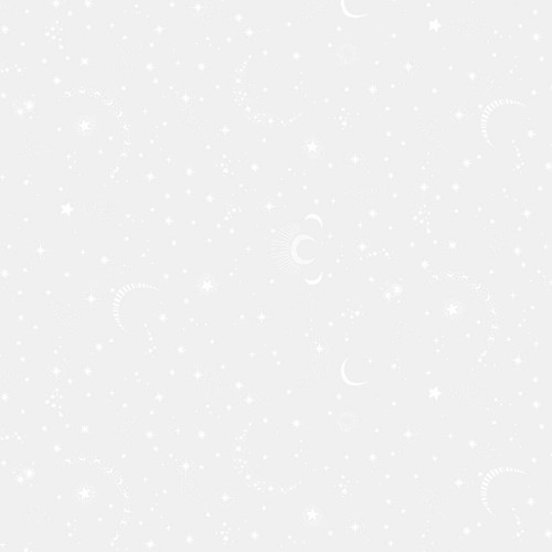 Nightfall in White - Monochrome Yardage