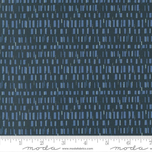 Squares in Deep Sea - Boho Haven Yardage