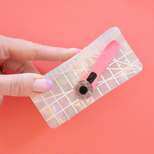 Rotary Cutter Hair Claw Clip in Hand
