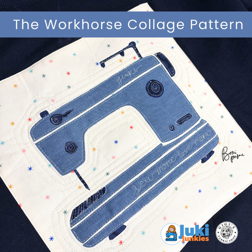 The Workhorse Collage Pattern (Printable PDF)