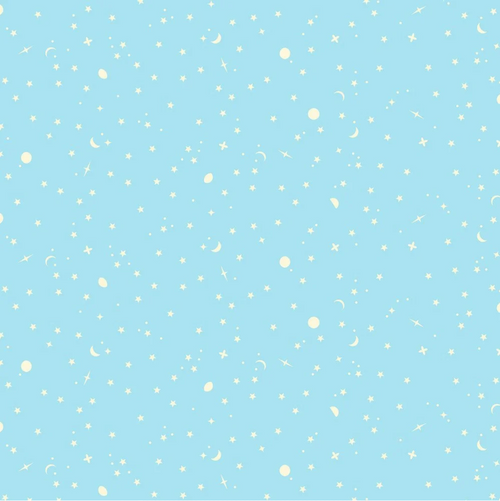 Space Sprinkles in Waterfall - True Colors Yardage