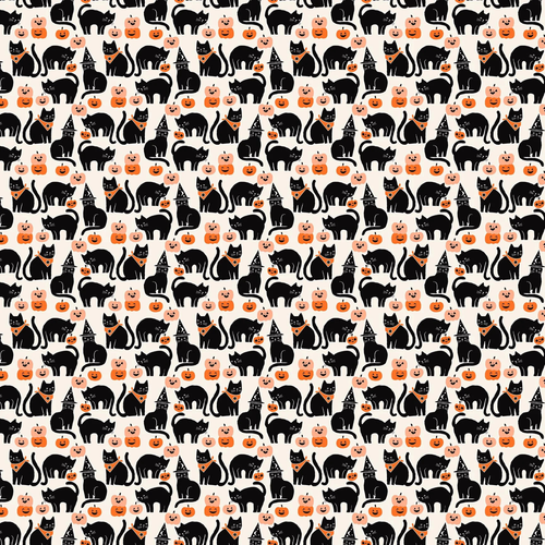Cats in Black - Sweet Treats Yardage