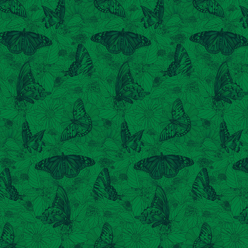 Winging It in Jade - Indelible Ink Yardage