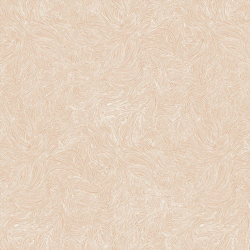 Close up of fabric with a tan and white colored swirl pattern 