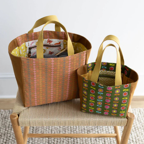 Two Fieldstone Totes in sizes mini and regular