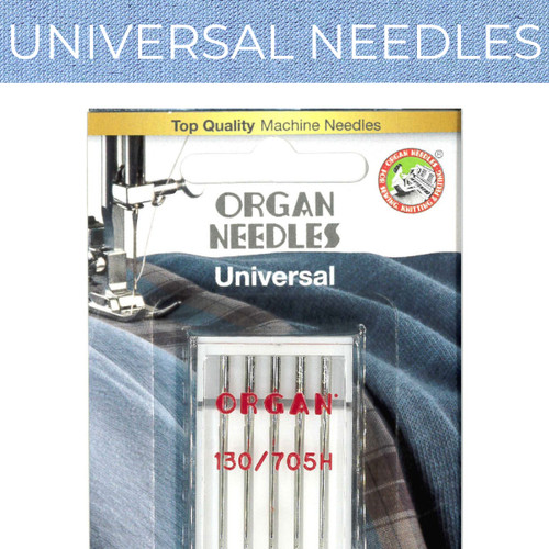 organ universal needles pack with 5 needles.