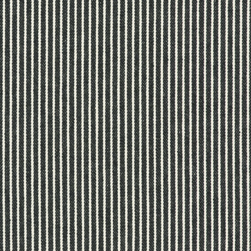 Close up of black and white striped fabric