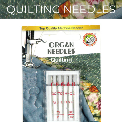 organ combo pack with 3 Size 75/11 and 2 Size 90/14 Quilting Needles