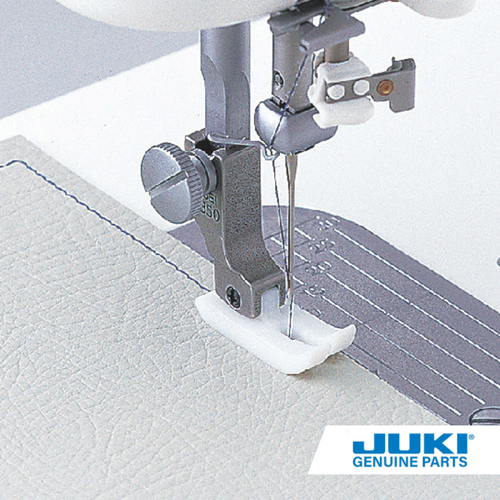 Juki Smooth Teflon presser foot on a TL high shank machine, sewing vinyl-coated fabric with even feeding and no sticking   #A9840D250A0