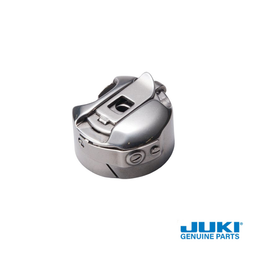 Juki size L bobbin case for TL machines, designed for the vertical full rotary hook in Juki semi-professional sewing machines.
