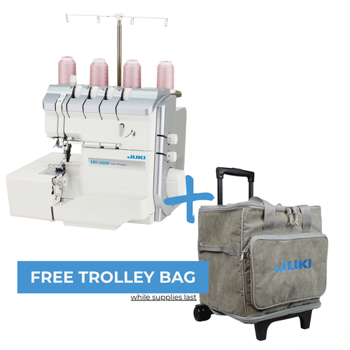 Juki MO-2800 Air Threading Serger with Differential Feed and Rolled Hem