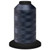 Close-up of a 5,500-yard spool tightly wound with Navy Glide 60 weight polyester thread, showing its fine, smooth texture and slight sheen.