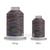 Close-up of two Affinity 40 weight variegated polyester thread spools in shades of red, orange, yellow, green, and blue, highlighting the gradual color transitions. A large King spool (3,000 yards) and a smaller Mini spool (1,000 yards) are side by side for size comparison.